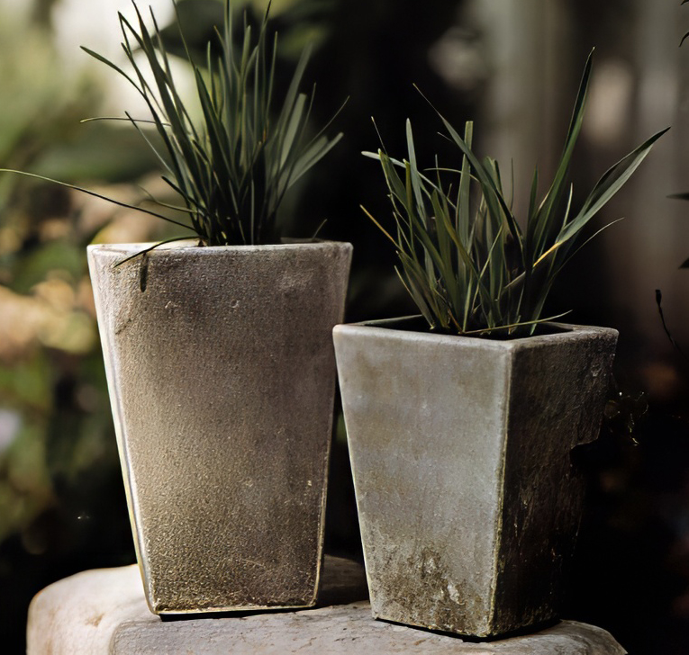 Concrete planter and decorative accent